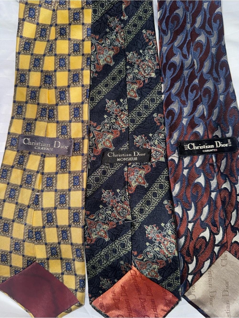 Dior Three-Piece men’s ties EUC ✅ authentic ✅ - Picture 2 of 5